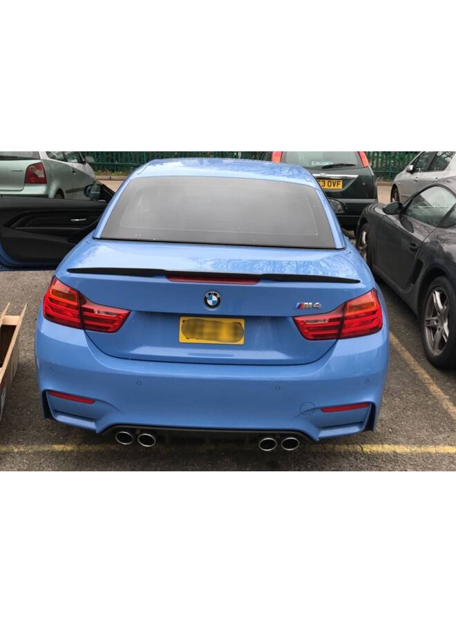 Spoiler de porta-malas em carbono BMW M4 F82 e F83