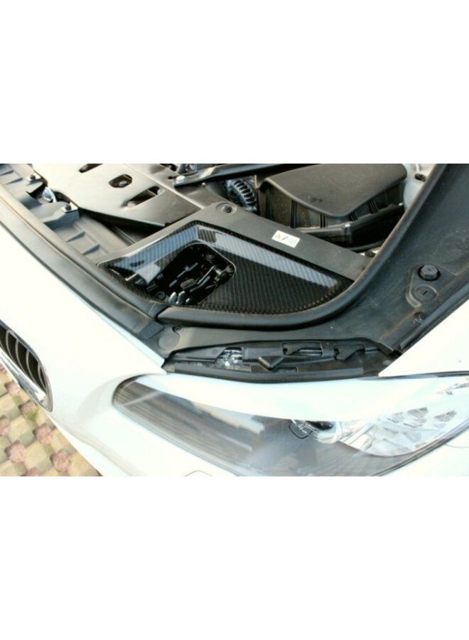 Carbon bonnet lock cover