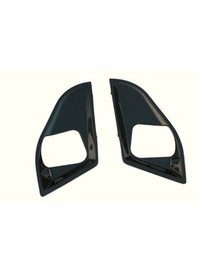 Carbon bonnet lock cover