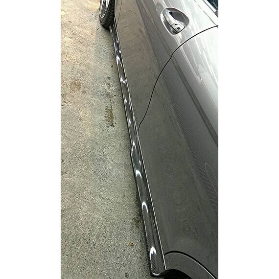 Carbon side skirt extension C63 AMG