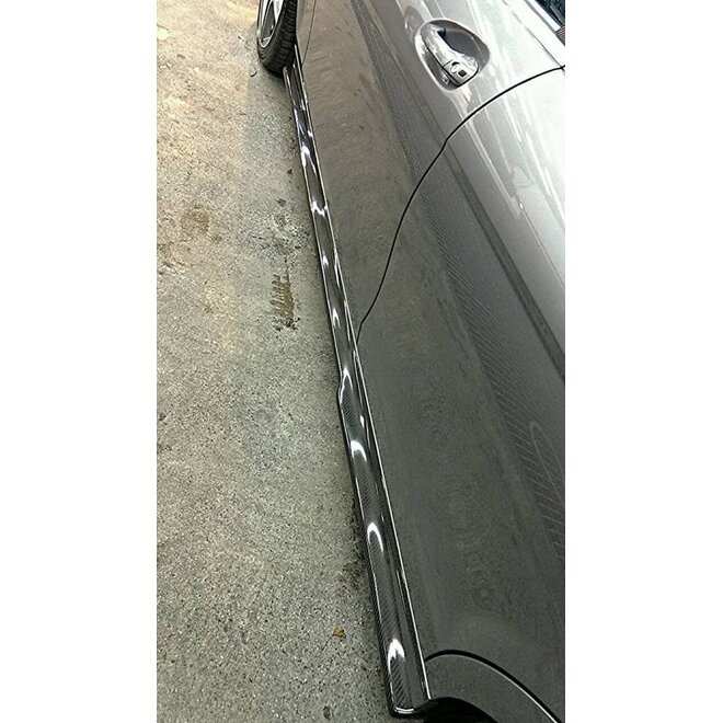 Carbon side skirt extension C63 AMG