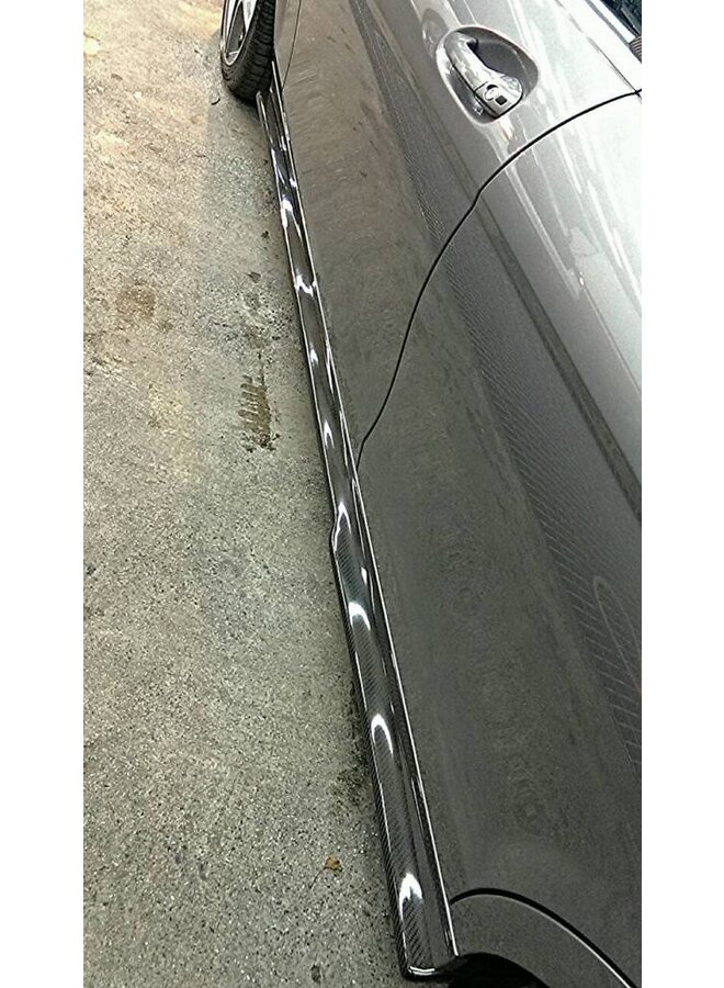 Carbon side skirt extension C63 AMG