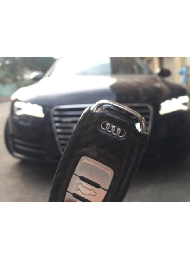 Capa de chave sem chave AUDI em carbono