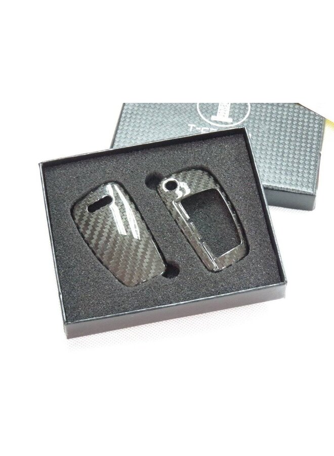 Carbon AUDI case flip key