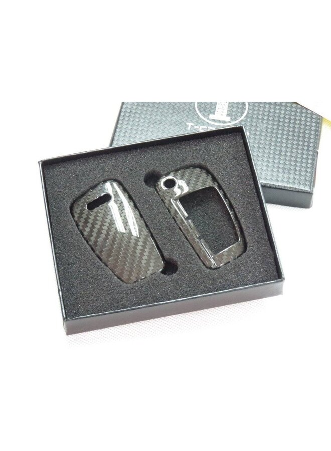 Carbon AUDI case flip sleutel