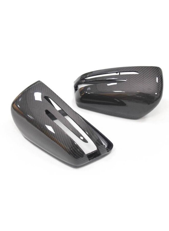 Mercedes W176 A W204 C W212 E class Carbon mirror covers