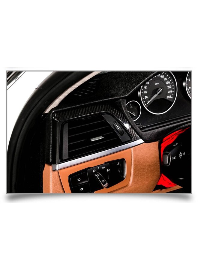 Molduras interiores de carbono.