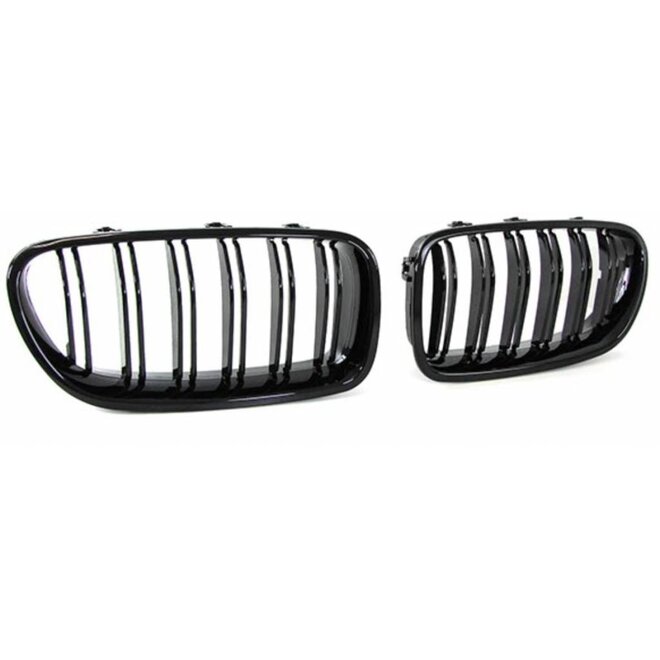 Hoogglans zwarte grill nieren M5 style F10 / F11