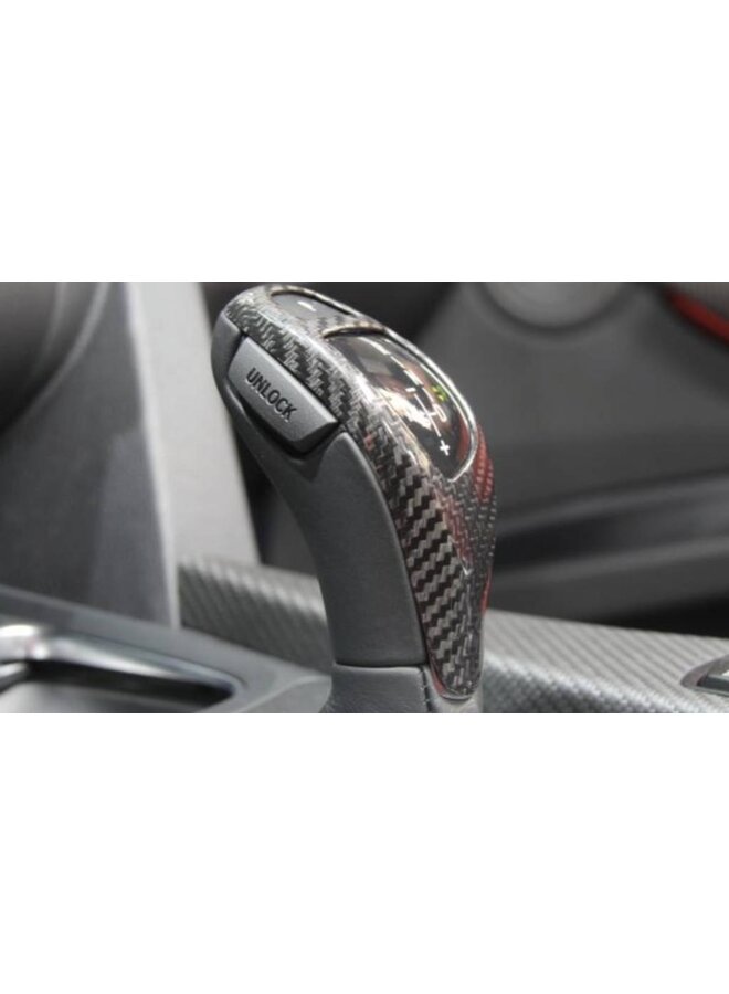 dit betreft een BMW F20 F21 F22 F23 F30 F31 F32 F33 F36 1 2 3 4 carbon schakel pook hendel