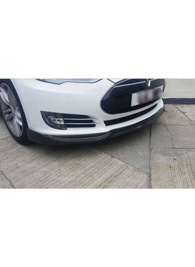 Lábio dianteiro de carbono Tesla Model S