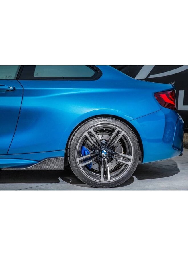 Carbon M performance style side skirt extension  F87 M2