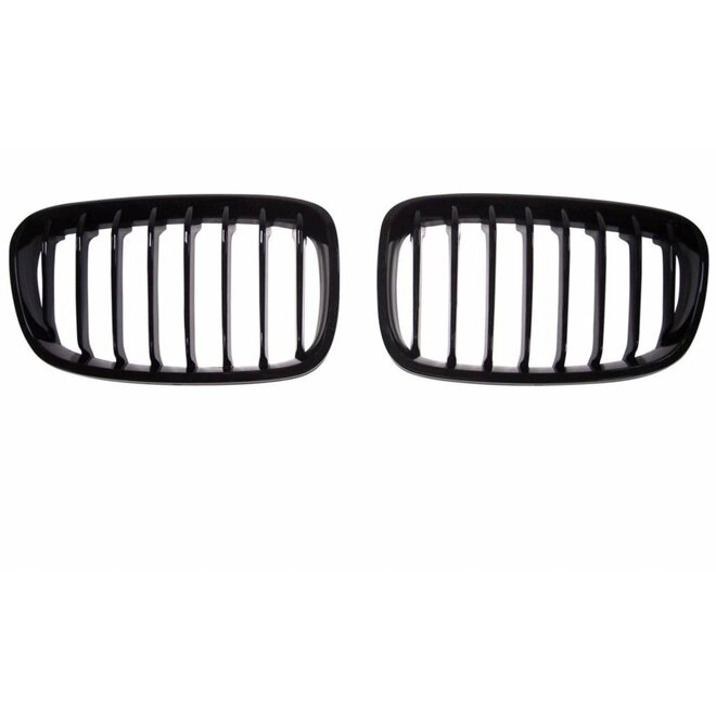 Gloss black kidney grille BMW 1 Series F20 F21 Pre-LCI