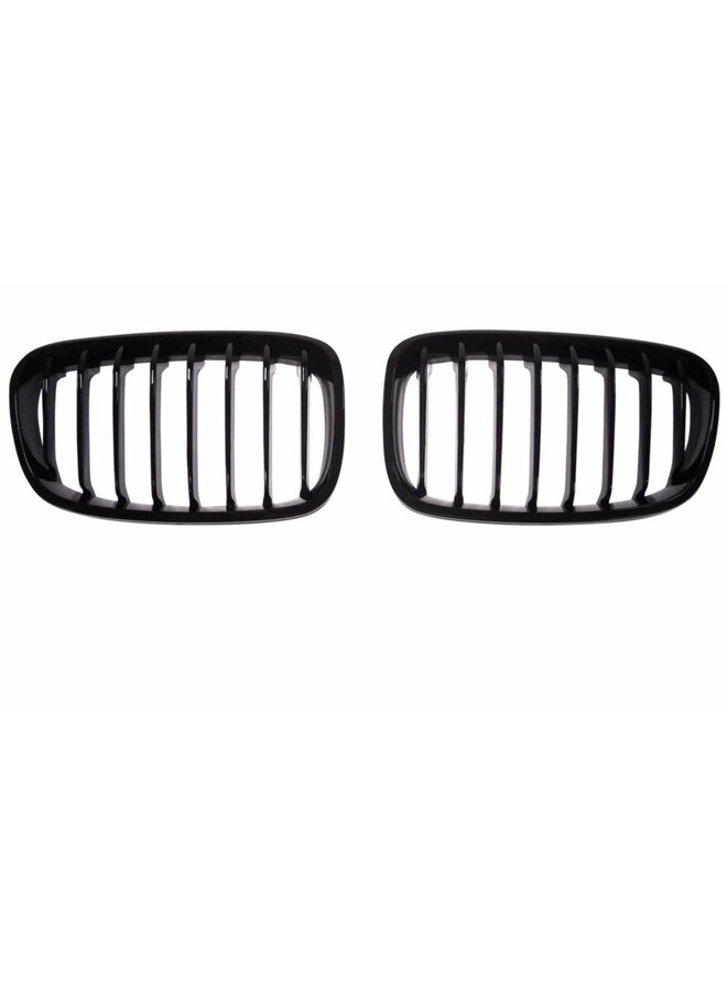 Gloss black kidney grille BMW 1 Series F20 F21 Pre-LCI