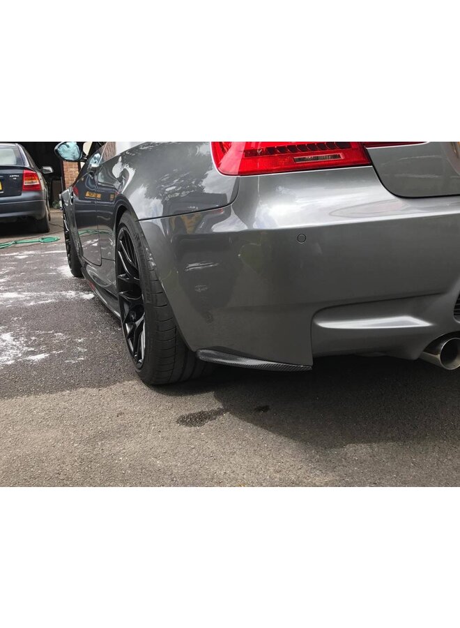 BMW Carbon achter bumper splitter E9x M3