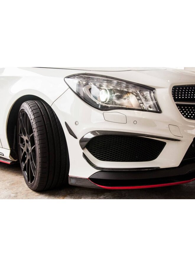 Carbon front bumper splitter W117 CLA