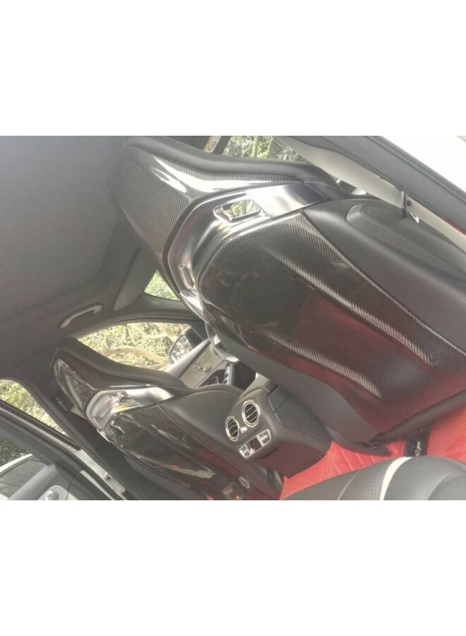 This concerns a set of Mercedes bucket seat carbon seat covers