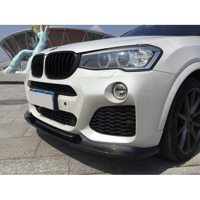 Lábio dianteiro estilo BMW X4 F26 Carbono 3DD