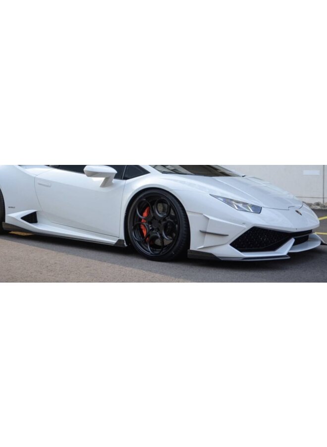 Lamborghini huracan Carbon DM Style side skirt extension