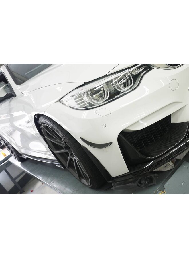 BMW F80 F82 F83 M3 M4 RZ Estilo canard de carbono