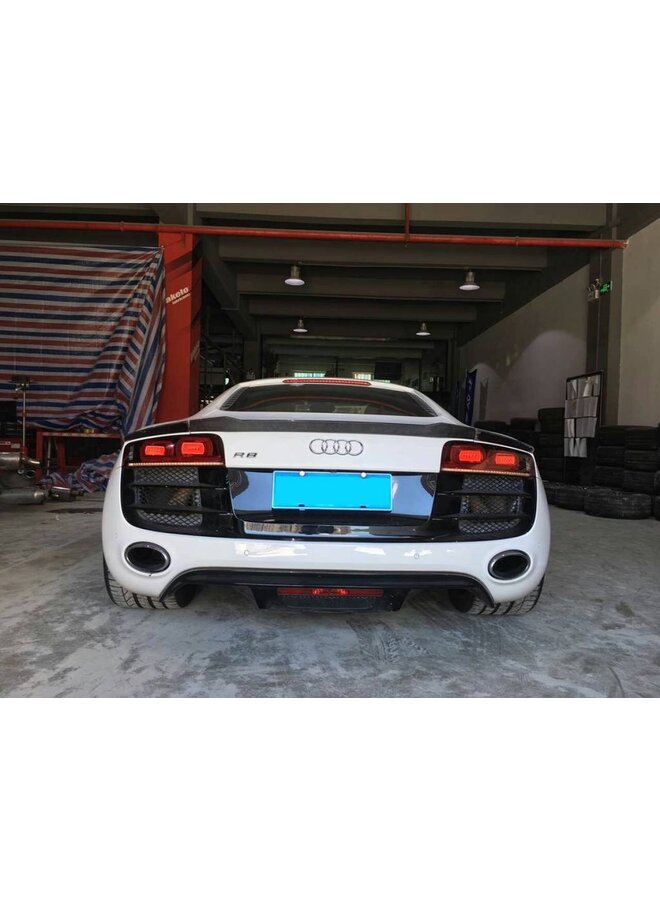 Alerón estilo V de carbono Audi R8 V8 V10