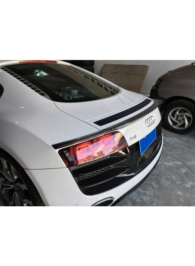 Alerón estilo V de carbono Audi R8 V8 V10