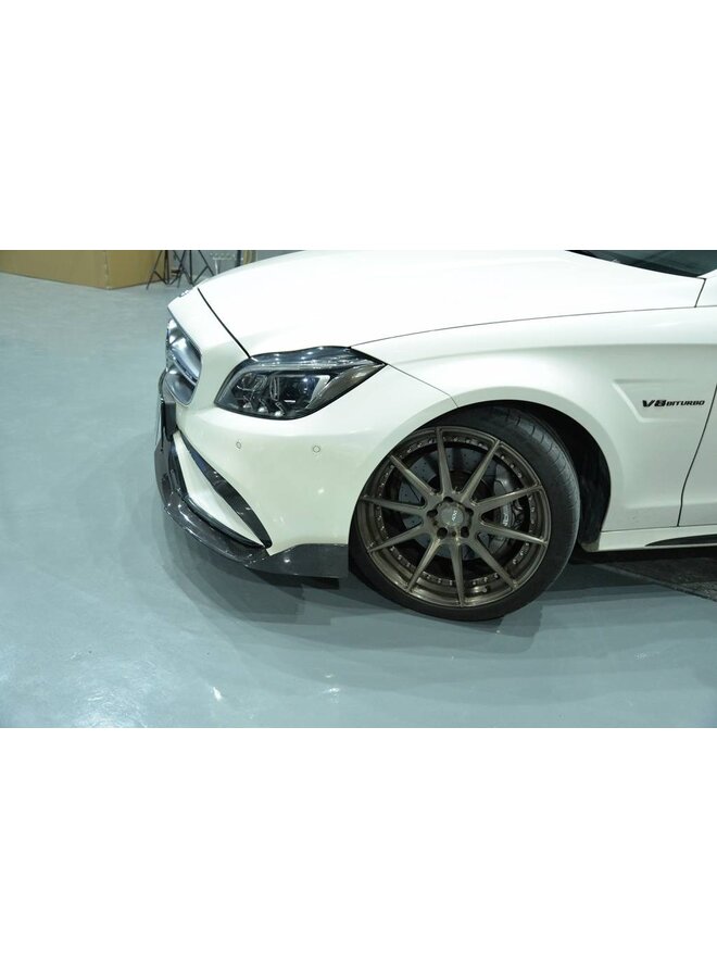 Carbon B Style front lip Mercedes CLS63