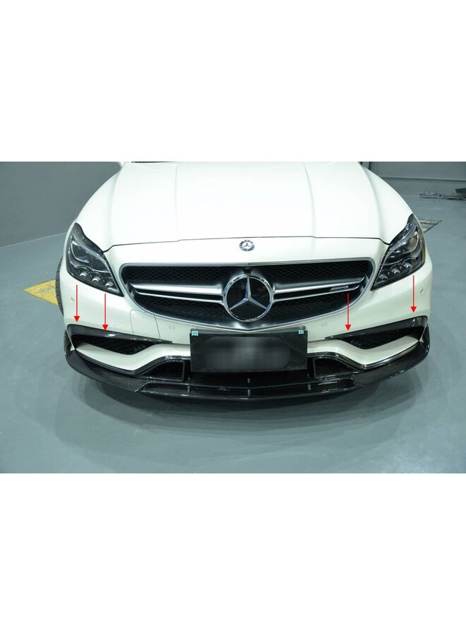 Cache pare-chocs carbone Mercedes CLS63 AMG