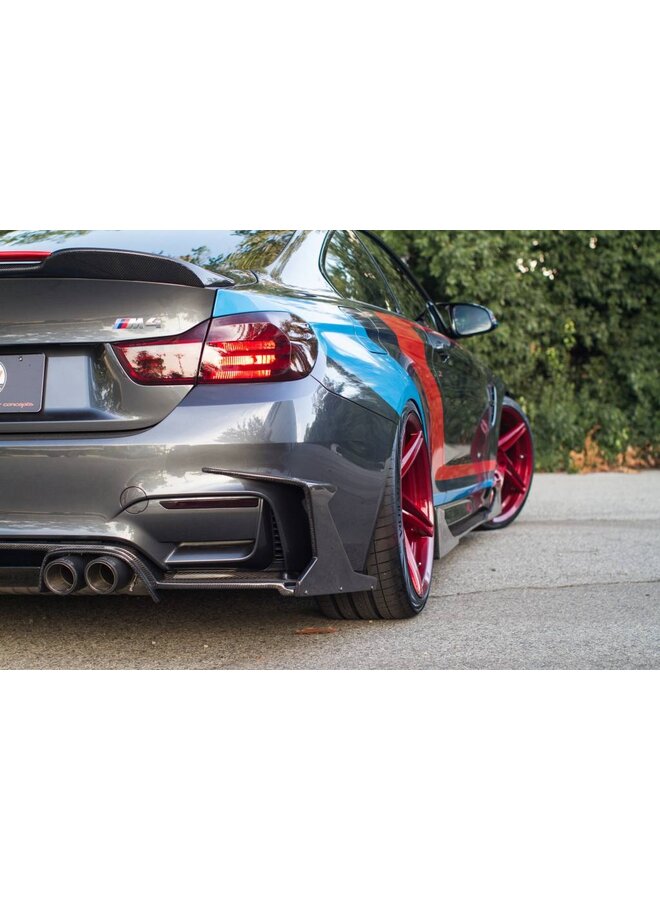 Diffusore in carbonio MAD fang tipo 1