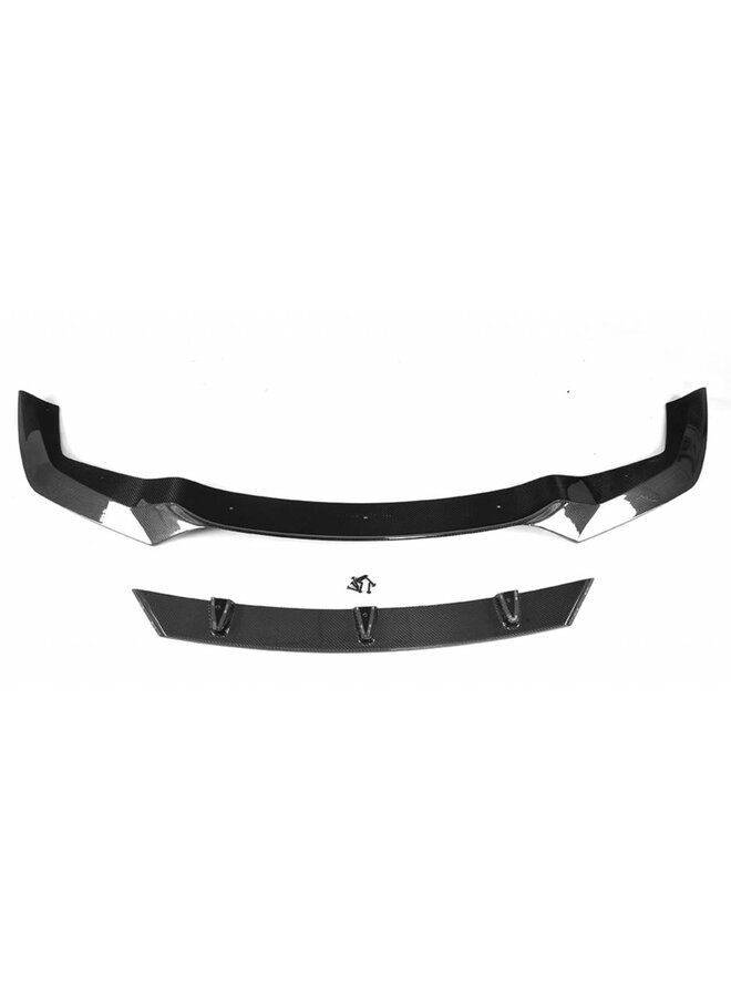 Carbon V Style front lip F87