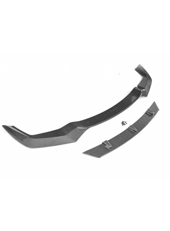 Carbon V Style front lip F87