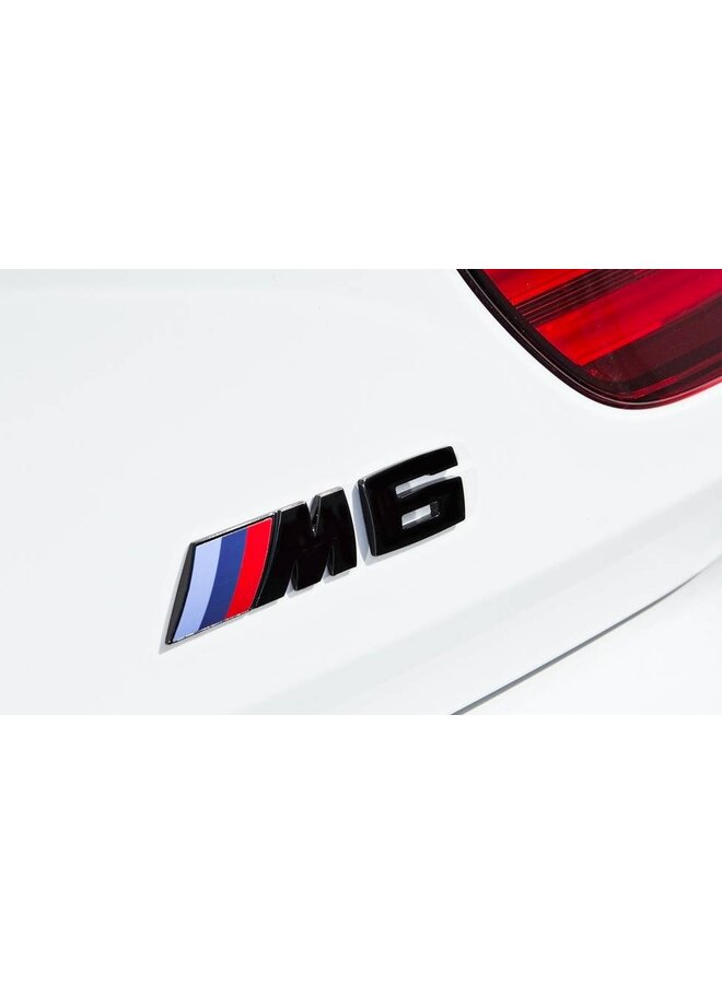 Zwart M6 embleem