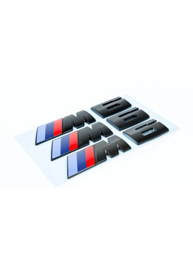 Zwart M6 embleem