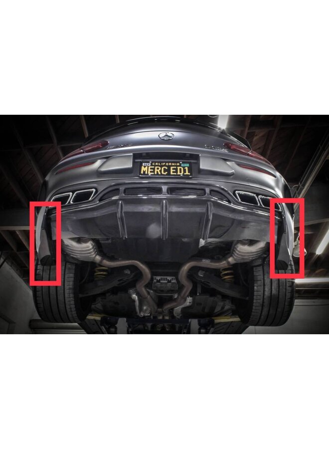 PSM Extensiones de parachoques trasero C63 (S) Coupé