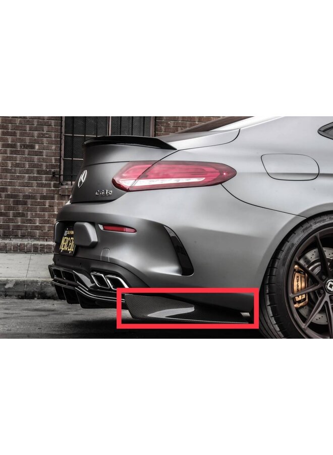 PSM Rear bumper extensions C63 (S)