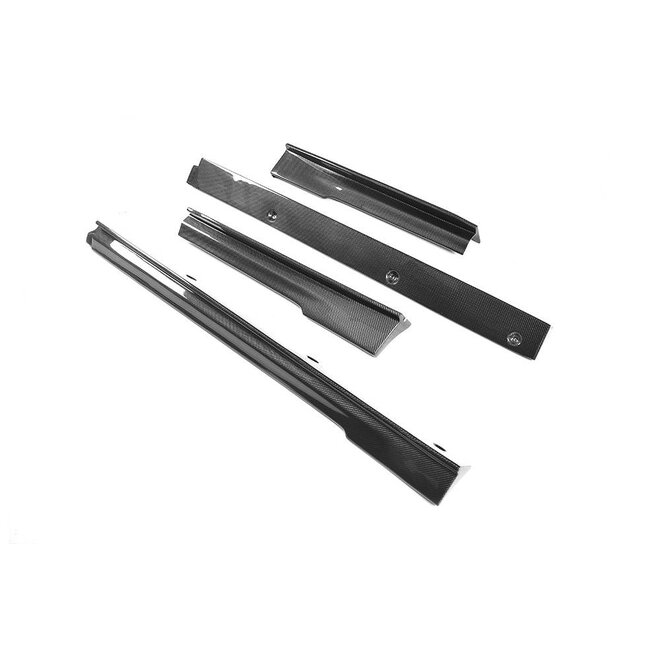 Extensões de saia lateral de carbono Tesla Model S