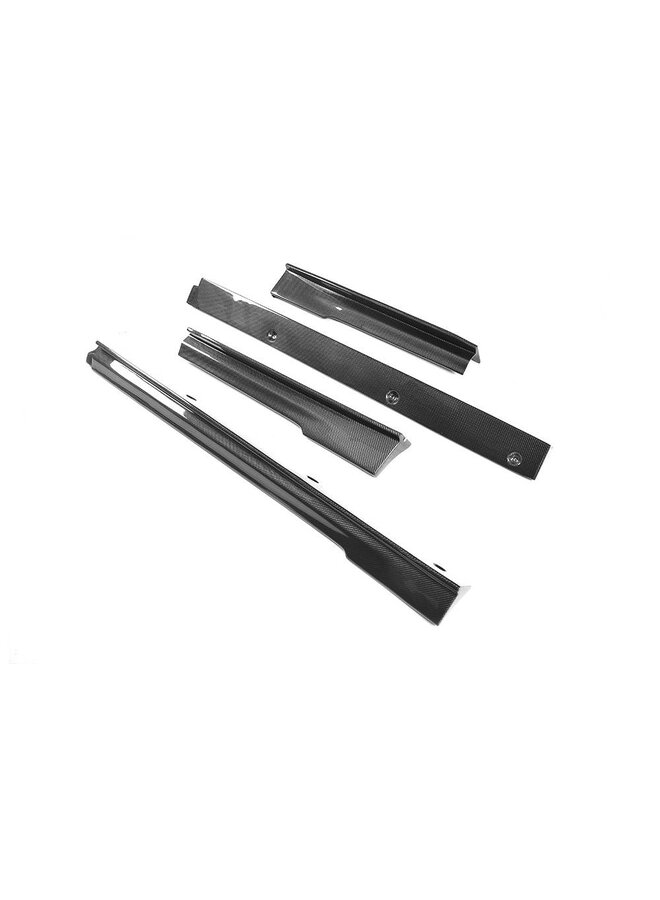 Carbon side skirt extensions Tesla Model S