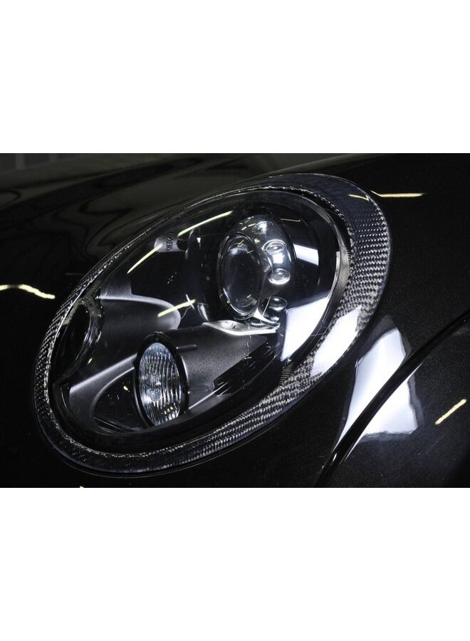 carbon headlight rim cover Mini Cooper R56