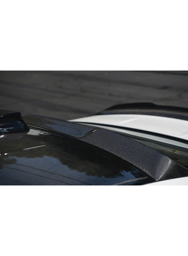 Spoiler de teto em carbono