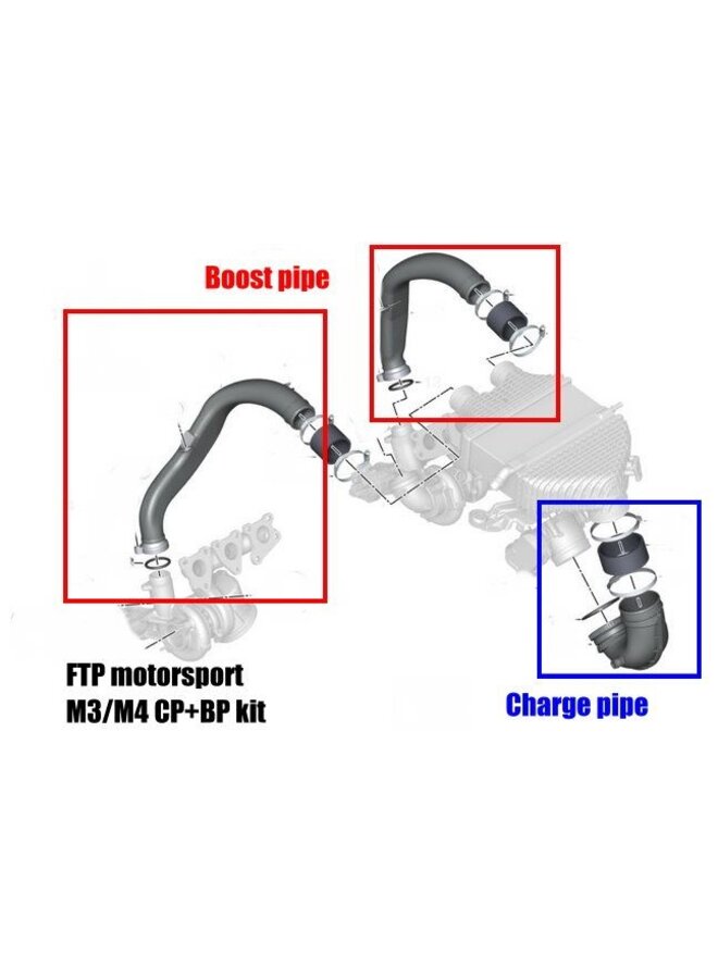 S55 Tubo de carga + Tubo de impulsión BMW M2 M3 M4