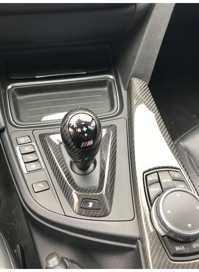 Carbon BMW F80 F82 F83 F87 M2 M3 M4 Carbon shifter + surround kit