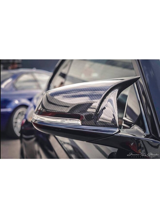 Coques Rétroviseurs Fibre Carbone Noir BMW E46 - Capuchons Rétroviseurs Latéraux 1998-2005