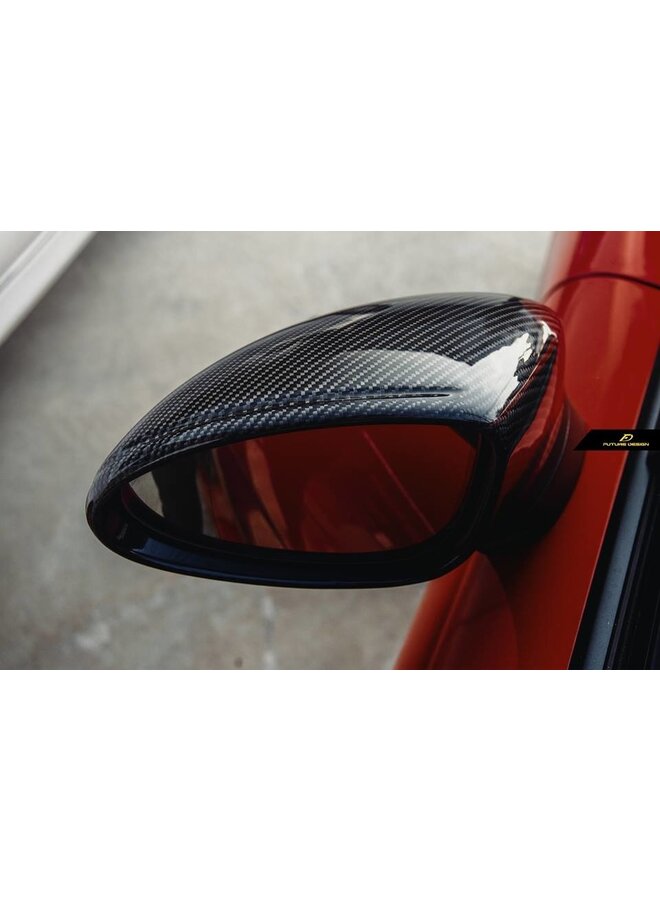 Cubiertas de espejos en carbono Porsche Cayman Boxster 718