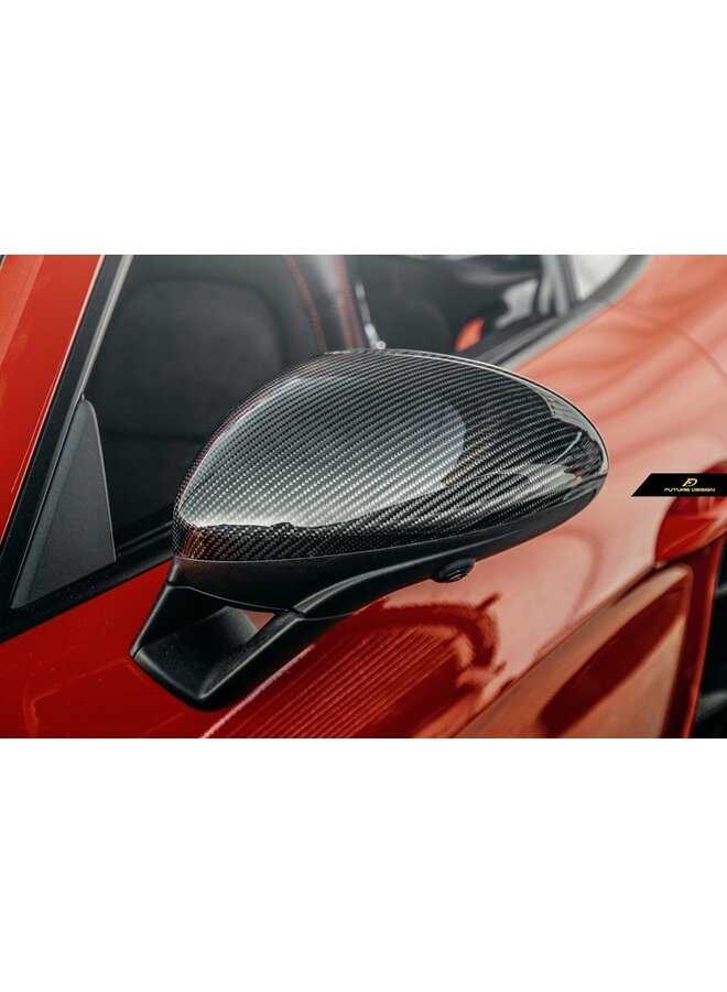 Capas de espelho de carbono Porsche Cayman Boxster 718