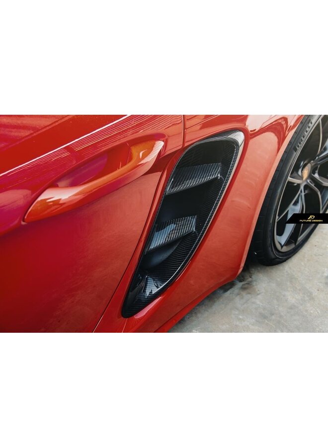 Coletor de ar em carbono Porsche 718