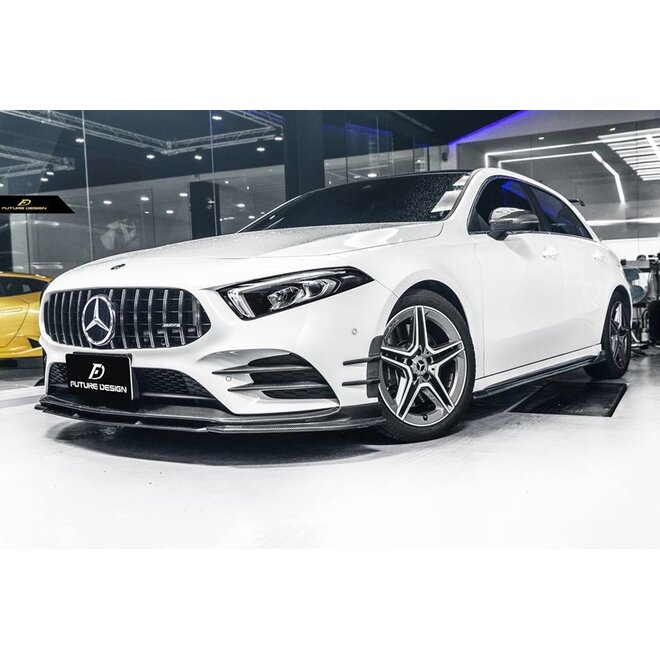 Carbon front lip splitter