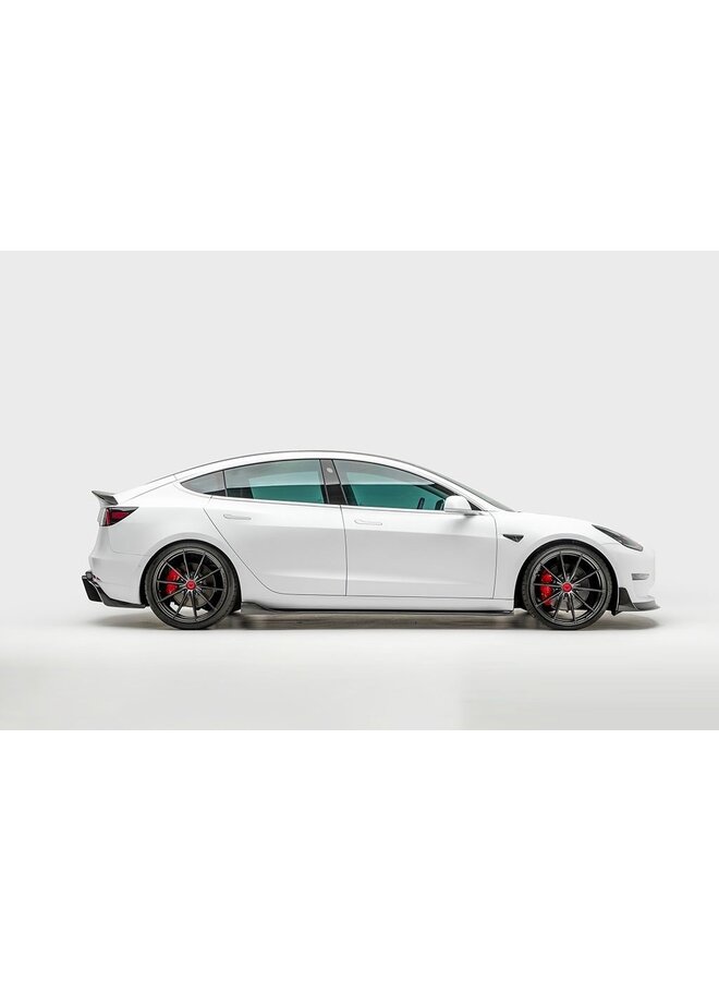 Faldones laterales de carbono Tesla Model 3