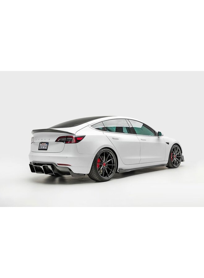 Carbon kofferbak spoiler lip Tesla Model 3