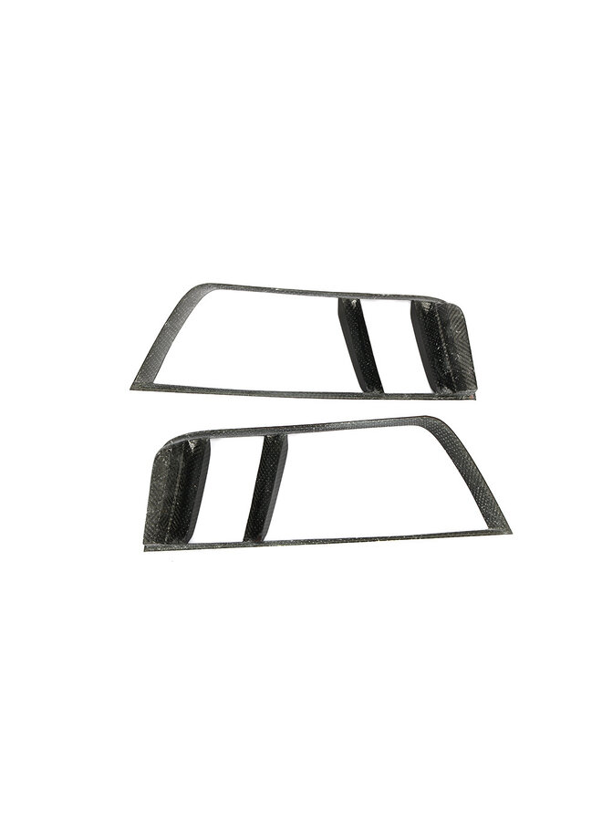 Cubierta de carbono para ventilación de aire de carbono.