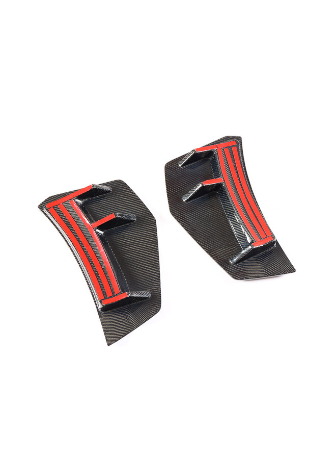 Carbon rear bumper fins Audi R8 V10 (Plus)