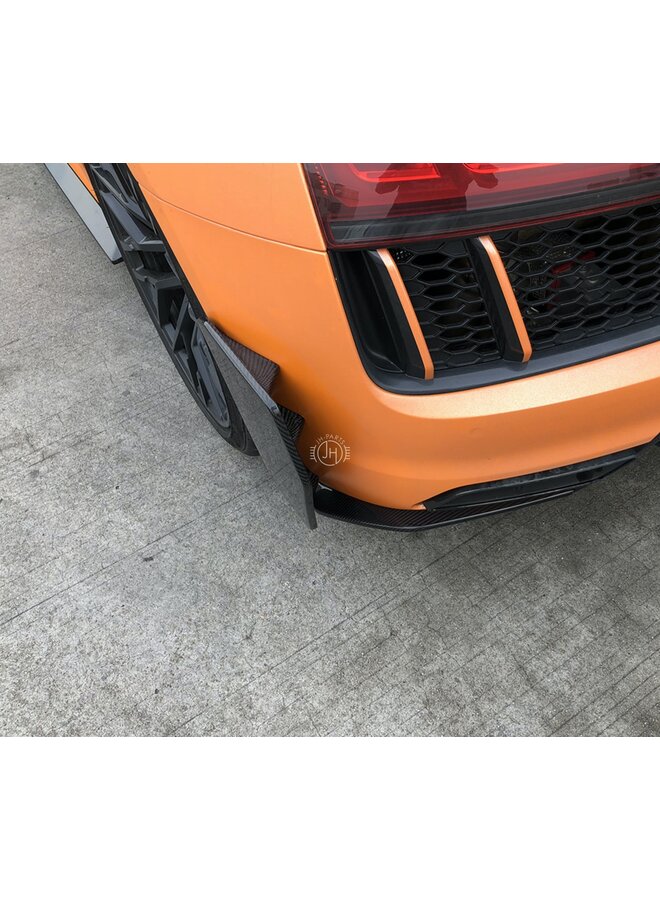 Aletas del parachoques trasero en carbono Audi R8 V10 (Plus)